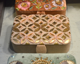 Bijouxdoos Fluweel - beige