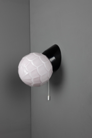 Wandlamp Bakeliet Artisjok Roze met trekkoord