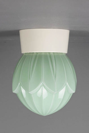 Plafonnière Bakeliet Tulp Groen