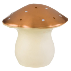 Lamp paddenstoel vliegenzwam koper met witte stippen