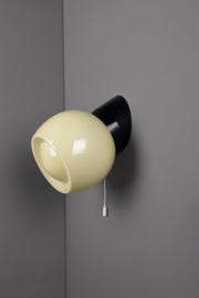 Wandlamp Bakeliet Trekkoord Bol Knop Geel