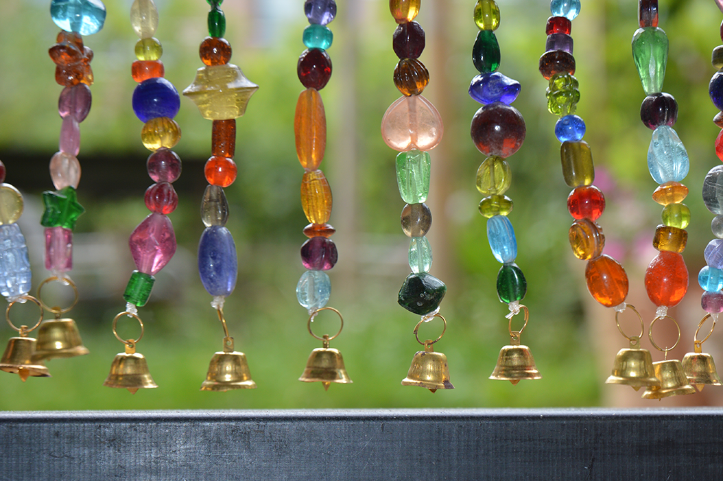 Kralengordijn glas Multi-Colour