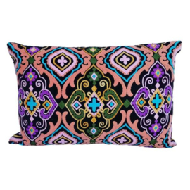 Kussen Caleidoscoop zwart multi-colour