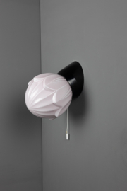 Wandlamp Bakeliet Tulp Roze met trekkoord