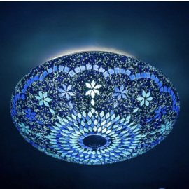 Mozaiek plafonnière Large Blue-beads