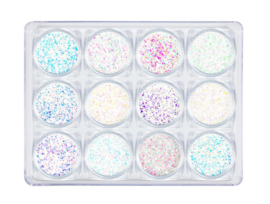 NailArt Diamond Glitter Mix M02 12 jars