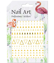 NailArt Sticker 3D gold triangle