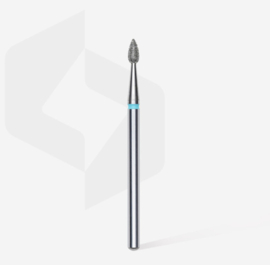 Diamond nail drill bit, “drop” , blue, head diameter 2,3 mm/ working part 5 mm