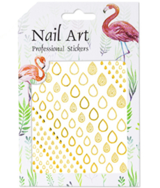 NailArt Sticker 3D gold drops