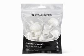 Finger Ring Manicure Brush For Dust Removal EXPERT 03 Mini (10 Pcs)