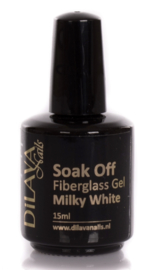 Soak off Fiberglass Gel Milky White