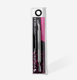Hollow manicure pusher EXPERT 100 TYPE 4.2 (rounded pusher + blade bent)
