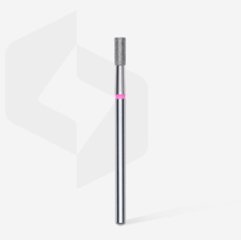 Diamond nail drill bit, “cylinder”, red, head diameter 2.5 mm/ working part 6 mm