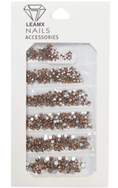 RhineStones Mix rose gold 1364 pieces