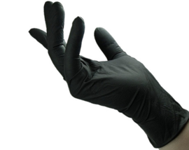 Gloves Nitrile zwart S, L