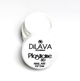 Plasticine 3D Nail Art UV Gel White 4g.