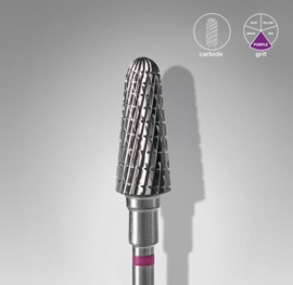 Carbide nail drill bit, “frustum” purple, head diameter 6 mm / working part 14 mm