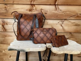 Bag2bag  wallet Madrid cognac