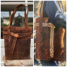 Leather Design Hunter Brown (laptoptas)