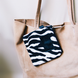 Suède leren  shopper Zand  Bazou
