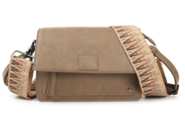 Schouder/crossbody tasje Elba Taupe