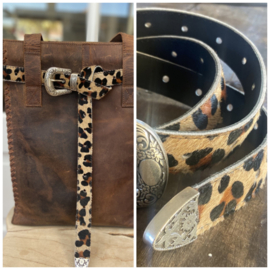 Riem vacht panter print voor tas Leather Design Hunter