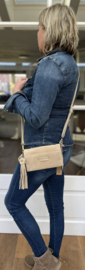 Amalfi clutch suede Sapia Sand