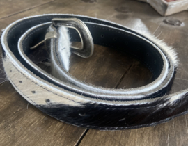 Riem vacht wit/zwart voor tas  Leather Design Hunter