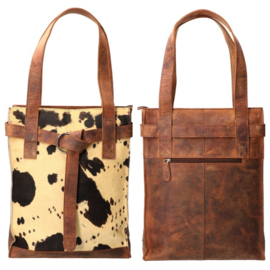 Leather Design Hunter Cow ( laptoptas).