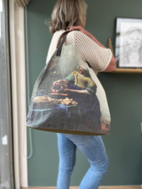 Leather Design Canvas Shopper Melkmeisje