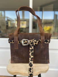 Riem vacht panter print voor tas Leather Design Hunter