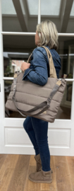 Puffy ZebraTrends Shopper Elske XL DonkerTaupe