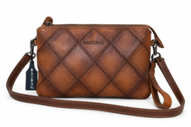 Bag2Bag clutch Madrid cognac
