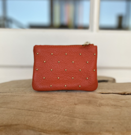 Donna purse oranje studs