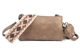 Schouder/crossbody tas New York /Toronto Taupe