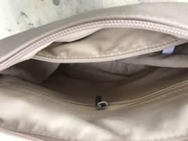 Bag in Bag shopper met geel hengsel