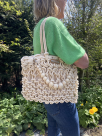 Simosastre Daniella Rope Tote Wood beige