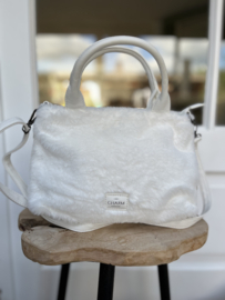 Charm London Kingsbury Fluffy Tasje Wit/Creme