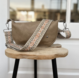 Crossbody tas Brixton camel