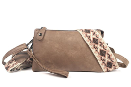 Schouder/crossbody tas New York /Toronto Taupe