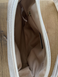 Bag in Bag tas Rib/glad reversible beige