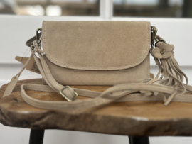 Amalfi clutch suede Sapia Sand