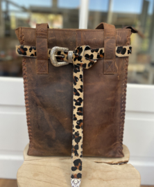 Riem vacht panter print voor tas Leather Design Hunter