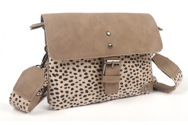 Schoudertasje/clutch Colorado Taupe