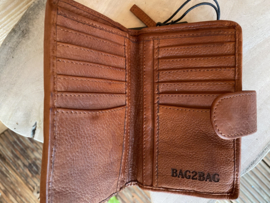Bag2bag  wallet Madrid cognac
