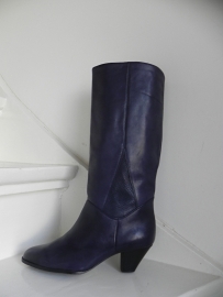 Babouche hoge donkerblauwe boots (2134)