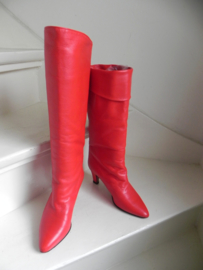 Biondini sexy red high heels boots (2257)