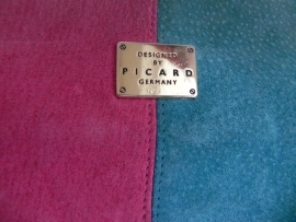 Picard grote kleurige schoudertas vintage (2008)