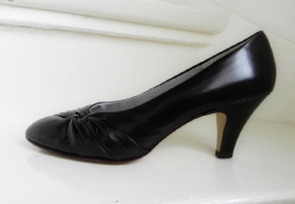 Weltschuh sexy vintage donkerbruine pumps (1946)