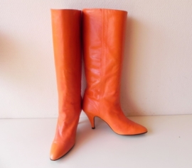 Waanzinnige Oranje vintage laarzen (nr. 1525)